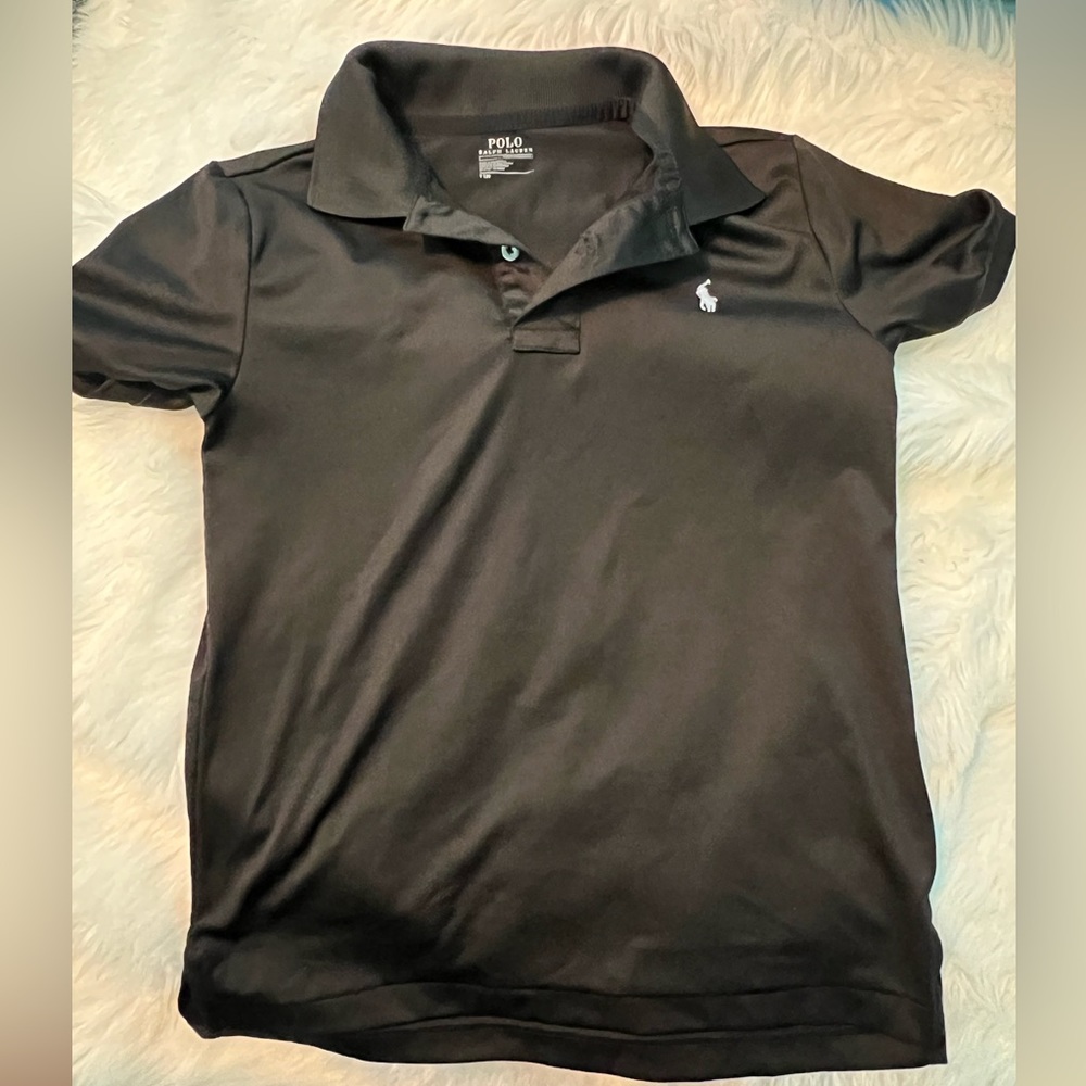 Performance black polo by Ralph Lauren size 7